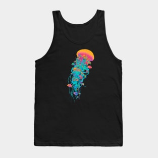 Neon Jellyfish Tank Top